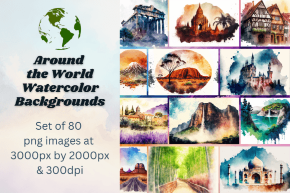 Bring the World to Your Canvas with Watercolor Backgrounds