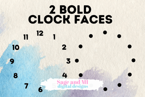 Designing Timeless Visuals with 2 Clock Faces on Transparent Backgrounds