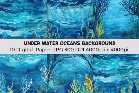 Dive into Color: The Impact of Rainbow Under Water Oceans Backgrounds