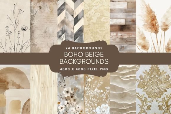 Embrace Warmth with Beautiful Boho Beige Backgrounds