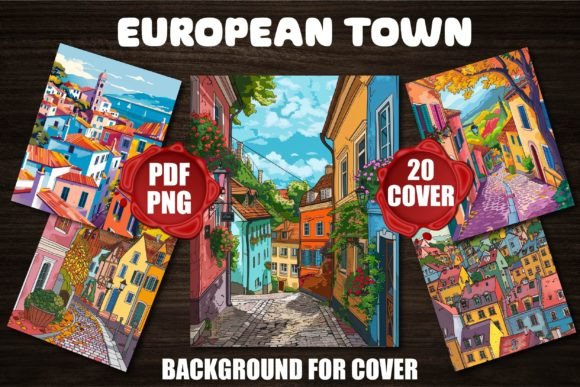 European Town Backgrounds for Covers: A Designer's Visual Toolkit