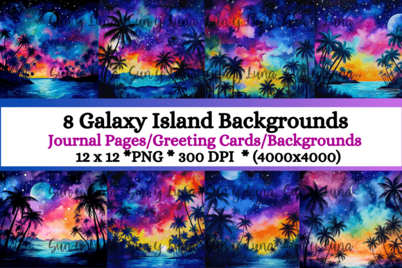 Galaxy Tropical Island Backgrounds: Where Cosmic Wonder Meets Paradise