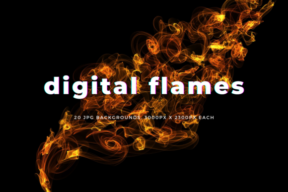 Ignite Your Projects with Digital Flames Backgrounds