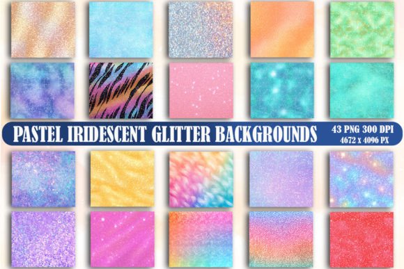 Pastel Iridescent Glitter Backgrounds: A Designer's Secret Weapon