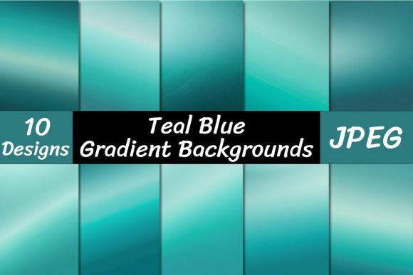 Teal Blue Gradient Backgrounds: Smooth Texture for Modern Projects
