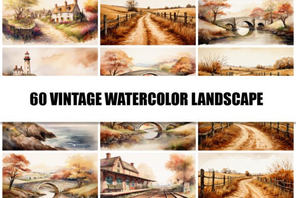 Timeless Artistry: The Appeal of Vintage Watercolor Landscapes