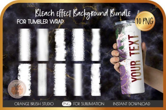 Tumbler Bleach Effect Backgrounds Bundle: Elevate Your Tumbler Designs