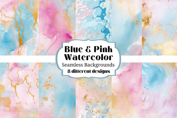 Unleashing Softness: Pastel Pink Blue Watercolor Backgrounds