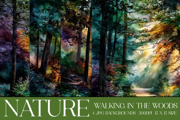 Walk in the Woods Nature Backgrounds, S4: Your Creative Toolkit