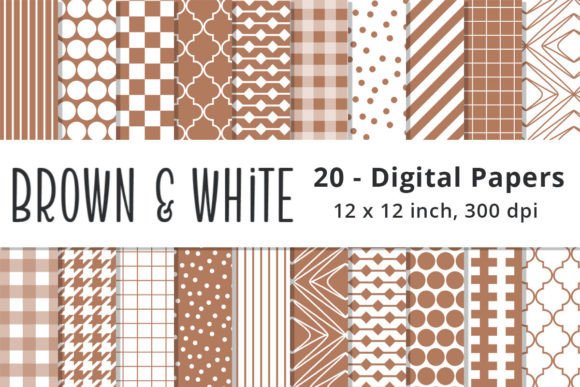 Warm & Versatile: Unlocking Seamless Brown Digital Paper Backgrounds